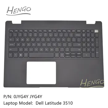 0JYG4Y JYG4Y Black Origin, Новост за Dell Latitude 3510, поставка за ръце, клавиатура с подсветка на горния случай