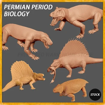 1/35/17 см Модел Dimetrodon решението период на Pareiasaurus Inostrancevia Anteosaurus модел Играчки Древна Доисторическая Модел, Животно