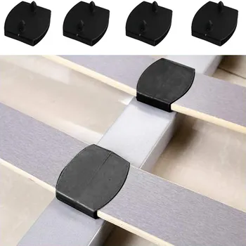 1 бр. Пластмасов държач централна капачки за апликации легла, Сменяеми черни едно-/двуслойни челни покрива за закрепване на рамки за мебели за легла