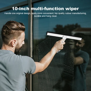 10-инчов чистачка за почистване на автомобилни прозорци от неръждаема стомана с лепкава плетене на една кука, без разводи за почистване на дома на плочки, на стени, стъкло