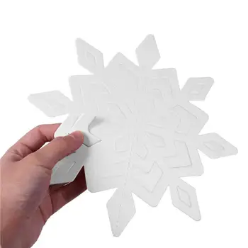 18 бр. Коледна подвесная закачалка във формата на снежинки за прозорци, Коледна Навидад