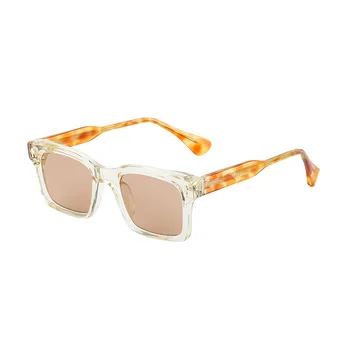 2023 Нови квадратни слънчеви очила Дамски Модни Плажни цветни слънчеви очила Дамски и дамски луксозни Gafas De Sol UV400 Gafas