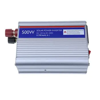 300 W 500 W Инвертор на Слънчевата енергия DC12V в AC230V 2.1 AUSB Модифицирани адаптер за Кола синусоидального напрежение, Преобразувател на Заряд