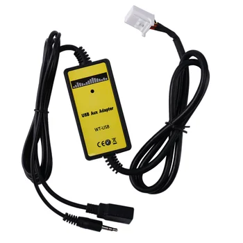 6 + 6PIN Авто Радио с Дигитален интерфейс USB MP3 Адаптер за cd чейнджър с 3,5 мм вход AUX In за TOYOTA, LEXUS Серия Corolla