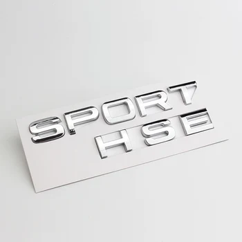 ABS 3D Черни Хромирани Букви Емблема на Задния Багажник на Кола, Икона, Стикер За Range Rover Sport HSE 2006 2009 2008 V8 двигател V6, Автомобилни Аксесоари