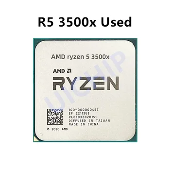 AMD Ryzen 5 3500X R5 3500X 3.6 Ghz се Използва GAMING Дзен 2 0,007 с шестиядерным шестипоточным процесор 65 W L3 = 32 M 100-000000158 Гнездо AM4