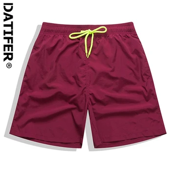 Datifer Летни Мъжки къси Панталони Модни Найлонови Дишащи Меш Плажни Панталони С Подплата, Задните джобове, За Джогинг, За Дома, Къси