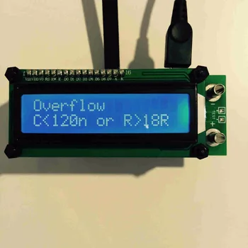 ESR01 Автоматичен диапазон на съпротивление esr Метър Тестер индуктивност 20000 точки Капацитет на Съпротива SMD компонент Тестер USB power С подсветка