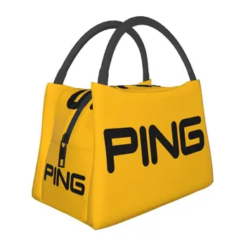 Fiambrera térmica против logotipo de Golf para mujer, bolsa de almuerzo aislada para Picnic al aire libre, nevera portátil