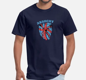 JHPKJAnarchy. Персонализирана фланелка с графичен принтом. Лятна Памучен мъжка тениска с кръгло деколте и къс ръкав, Новост, S-3XL