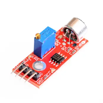 KY-037 Нов 4pin Модул Сензор за Откриване на звука на глас и Микрофон и Предавател Умен Робот Кола за arduino САМ Kit