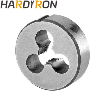 Metric кръгла плашка Hardiron M2.5 за резби, машинно плашка M2.5 x 0.45 Дясна ръка