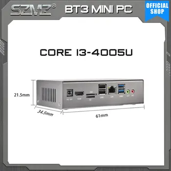 nimi pc BT3 core i3-4005U с Windows 10 pro 8 GB оперативна памет DDR3, 128 GB, 256 GB SSD памет поддръжка на мини-компютъра 4k 