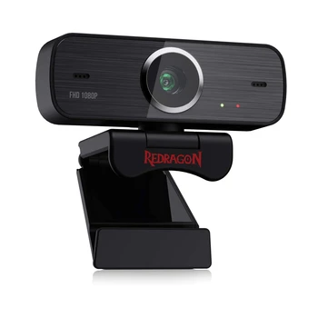 REDRAGON GW800 APEX USB HD Уеб-камера с автофокусировкой, Вграден микрофон, 1920 X 1080P, 30 кадъра в секунда, уеб камера за настолни лаптопи, игрови КОМПЮТЪР