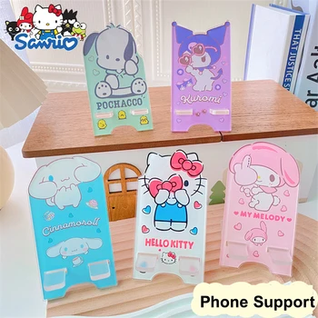 Sanrio Hello Kitty Телефонна Поддръжка Kawaii Kuromi Карикатура Сладък Тенис На Защитен Калъф За Таблет Притежателя На Телефона, Играчки, Подаръци За Момичета
