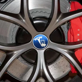 Tcart Auto Външни данни за Украса на колелата Стикери моделът Аксесоари за гуми за Tesla, модел 3 Y Допустимата настройка