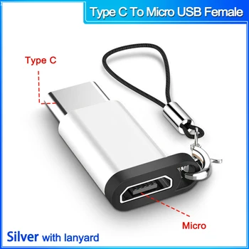 USB to Type C 3,0 OTG Адаптер OTG Type C за Micro usb кабел Конвертор за MacBookPro xiaomi samsung Кабел За Зареждане на телефона зарядното устройство