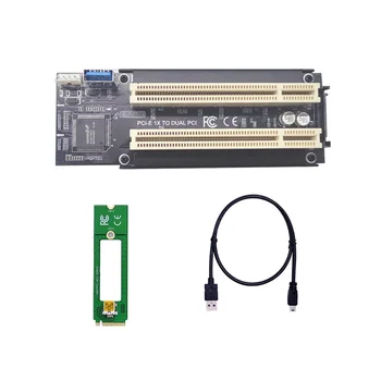 Адаптер M. 2 за dual, Pci-карти Pci-Express X1-M. 2 Nvme Key-M Adapter Конвертор за настолни КОМПЮТРИ с чип Asm1083