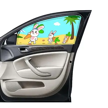 Алуминиева дограма, щори за кола Универсален сенника на страничното стъкло на колата на Гъвкав магнитен авто козирка за дете със забавни мультяшными модели С