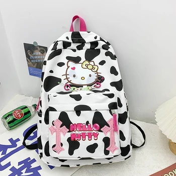 Аниме Sanrio, Найлон водоустойчива раница, чанта през рамо, Сладка училищна чанта с изображение на 