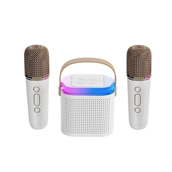 Безжичен Караоке Аудио Домашно Bluetooth Преносим високоговорител За Пеене Забавление Караоке аудио Вграден микрофон