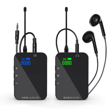 Безжичен предавател-приемник система, монитор за слушалки, акумулаторна сцена, 50 М, поддръжка на стерео на Моно запис, запис на телефона