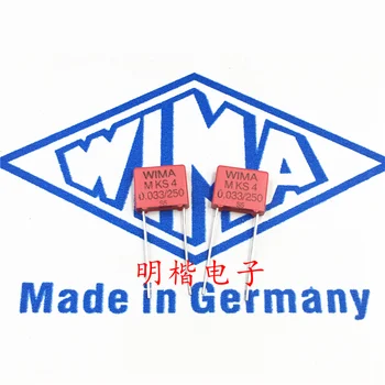 Безплатна Доставка 10шт/30шт WIMA Германия кондензатор MKS4 250V 0.033 ICF 250V 333 33nf P = 7.5 мм