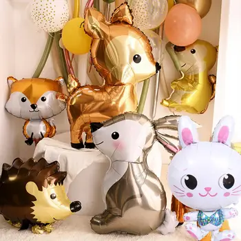 Великолепен декоративен балон Вкусни декоративни Забавни горски животни Декор за парти в чест на рождения Ден на въздушното топка