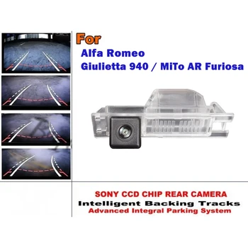Водачите на места за паркиране, Алеи, Линия за обратно виждане на Колата, Резервната Камера За Alfa Romeo Giulietta 940 / Модел MiTo AR Furiosa CCD HD
