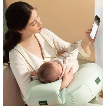 Възглавница за кърмене на новородено Бременни жени, Мултифункционална възглавница за кърмене, за да проверите за майки и бебета, възглавница за кърмене
