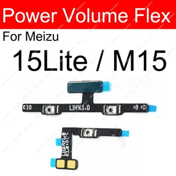 Гъвкав кабел, за да регулирате силата на звука за Meizu 15 Lite M15 15lite/M15, Страничен бутон за включване/изключване, детайли от гъвкава лента