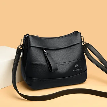 Дамски Луксозна дизайнерска чанта-тоут 2023, чанта през рамо с Голям капацитет, Висококачествена Кожена чанта, Ежедневни чанти за през рамо