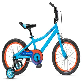 Детски велосипед Snap Boys с тренировочными колела, синьо