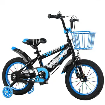 Детски велосипеди 12 Инча За момчета и момичета, мотори с мигащи тренировочными колела, Чувствителен спирачка за безопасност, удобно седло
