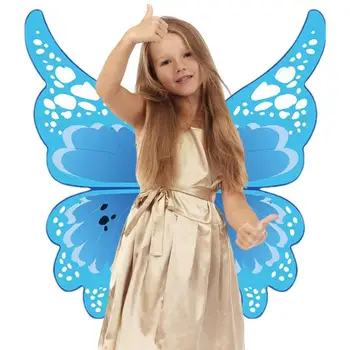 Детски костюм Крила на Ангел с подсветка на батерии, Многофункционален лек детски костюм, с автоматична възвратна клапа за Хелоуин за