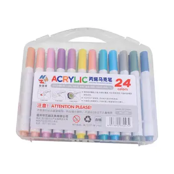 Детски маркери, детски Водоустойчив художествен маркер, цветни маркери, ярки многофункционален набор от детски раскрашивающих маркери, безопасен за камък