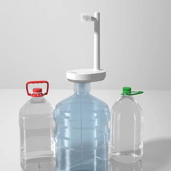 Електрическа помпа за бутилка с вода, преносим USB зареждане, Автоматично дозиране система за пиене, Интелигентен за дома/Офиса/къмпинг/Кухня/гараж