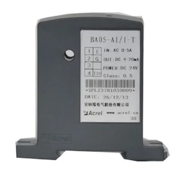 Електрически преобразувател ACREL BA05-AI/I Преобразува променлив ток 0-10 И в постоянен 4-20 ma или аналогов 0-20 ma с източник на захранване dc 24/12