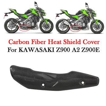 За KAWASAKI Z900 A2 Z900E 2017-2019 Мотоциклет ауспух от въглеродни влакна, топлинен щит, изолация, защита от изгаряния, защита на ауспуха