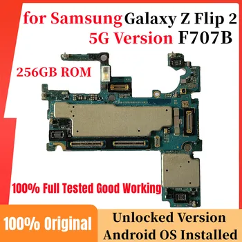 за Samsung Galaxy Z Flip 2 дънна Платка F707B 5G Оригиналната Разблокированная дънна Платка 256gb Логическа такса с Пълен Набор от Чипове Добра Работа