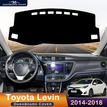 За Toyota Levin 2014-2018 Покриване на арматурното табло на автомобила, Избегающая осветление, Инструментална платформа, маса, предпазна подложка, Аксесоари за килими