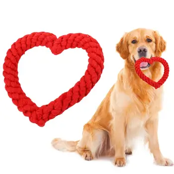 Забавна играчка за домашни любимци, играчки за кучета, креативни играчки за кучета във формата на сърце, устойчиви на укусам, забавно за тренировка на домашни любимци, начални зъбите кученце