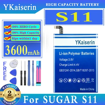 Замяна на батерията YKaiserin батерия 3600mah за батерии на мобилни телефони SUGAR S11