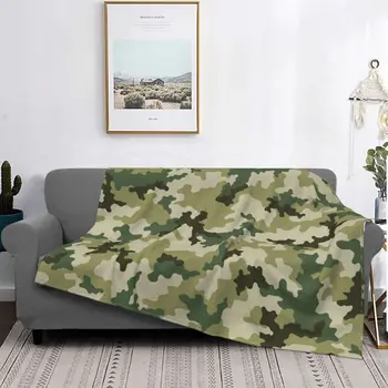 Камуфляжное одеяло в Руски гората есенно-зимния Войник на военно Джобно Меко одеало за диван, Спално бельо за спалня