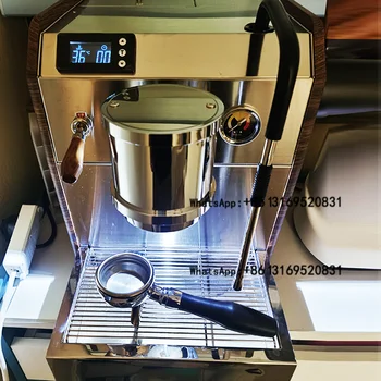 Кафемашина 220 В Италианската Полуавтоматична Еспресо машина за Търговски Домакински Клапан, който Регулира Налягането на Помпата, Мед гърне
