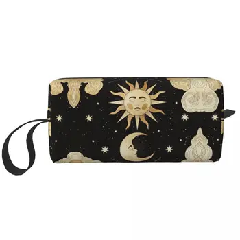 Козметична косметичка от Слънцето и Луната за жени, козметичен Органайзер за пътуване, сладко чанта за съхранение на тоалетни принадлежности