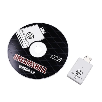 Конвертор се използва за четене на SD-карти за Sega DC Dreamcast TF Card Game Player Адаптер + CD