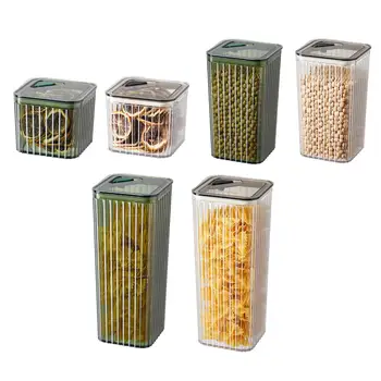 Кухненско Съхранение Запечатани Кутии Кутия За Съхранение На Зърнени Храни В Пластмасови Буркани За Съхранение На Чай, Кухненски Сухи Продукти Кутия За Съхранение На Сушени Плодове Домашно Съхранение