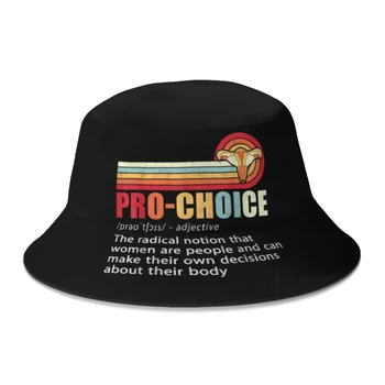Летни шапки-ведерки за избор, правото на жените-феминистки, избор на моето тяло, Улични Сгъваеми шапки-Боб за риболов, Шапки-филц шапки