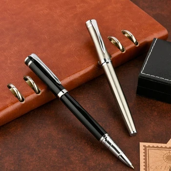 Луксозна Метална маркова химикалка химикалка с черно мастило за бизнес Писма за Офис консумативи